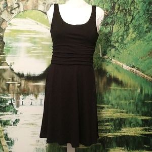 NWT Faded Glory Shirred Flip Flop Black Dress